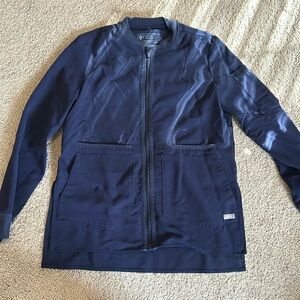 FIGS Women’s Navy Blue Bellery Scrub Jacket